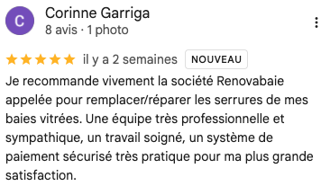 Avis client Google